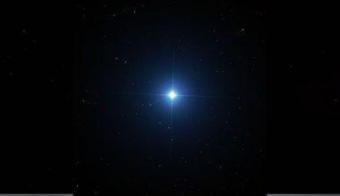 “Karanlık gece gökyüzünde, merkezde mavi-beyaz ışık saçan parlak bir yıldız – Sirius.”